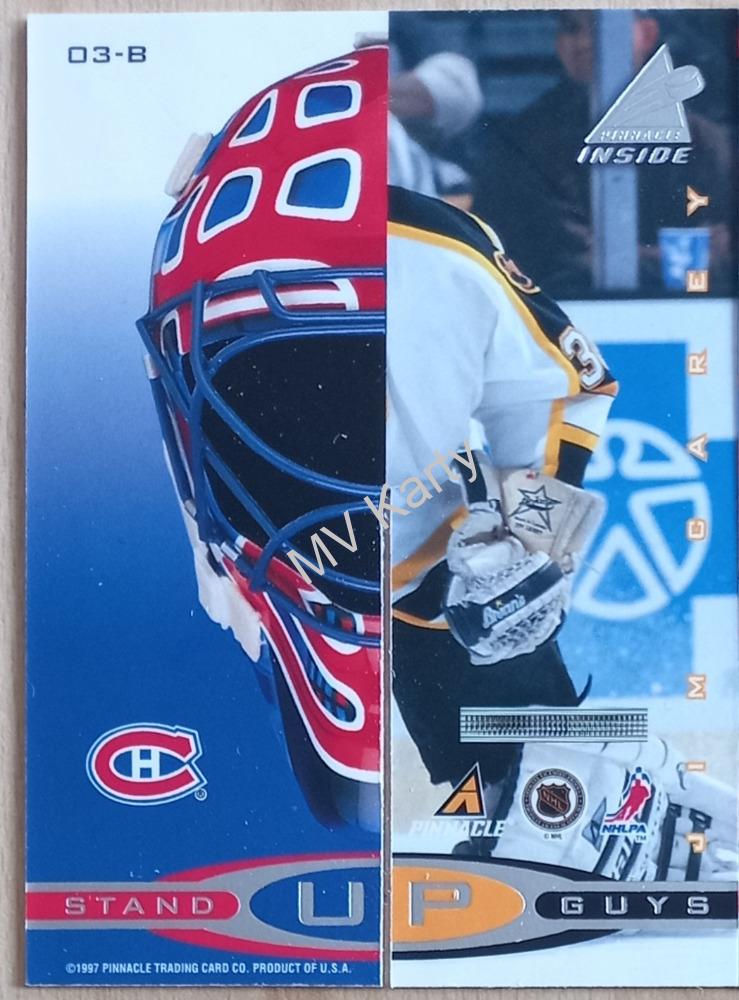 1997-98 Pinnacle Inside - Stand Up Guys #03-AB Jocelyn Thibault, Jim Carey