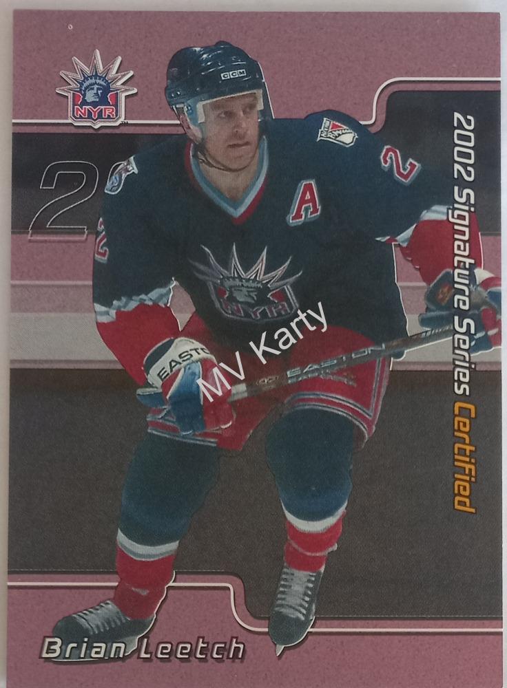 2001-02 In the Game Be A Player Signature Series - Certified #C-5 Brian Leetch #/100