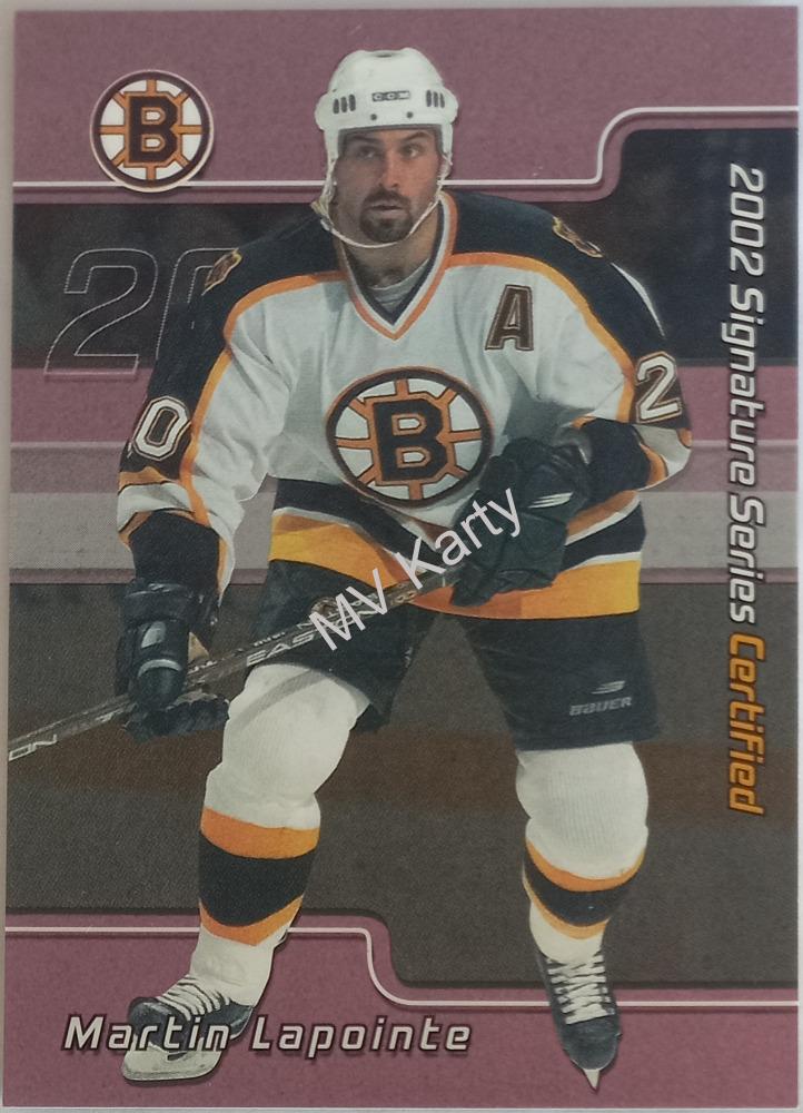 2001-02 In the Game Be A Player Signature Series - Certified #C-26 Martin Lapointe #/100