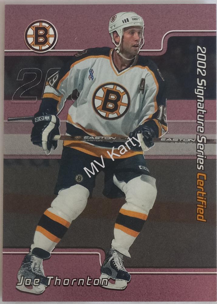 2001-02 In the Game Be A Player Signature Series - Certified #C-21 Joe Thornton #/100