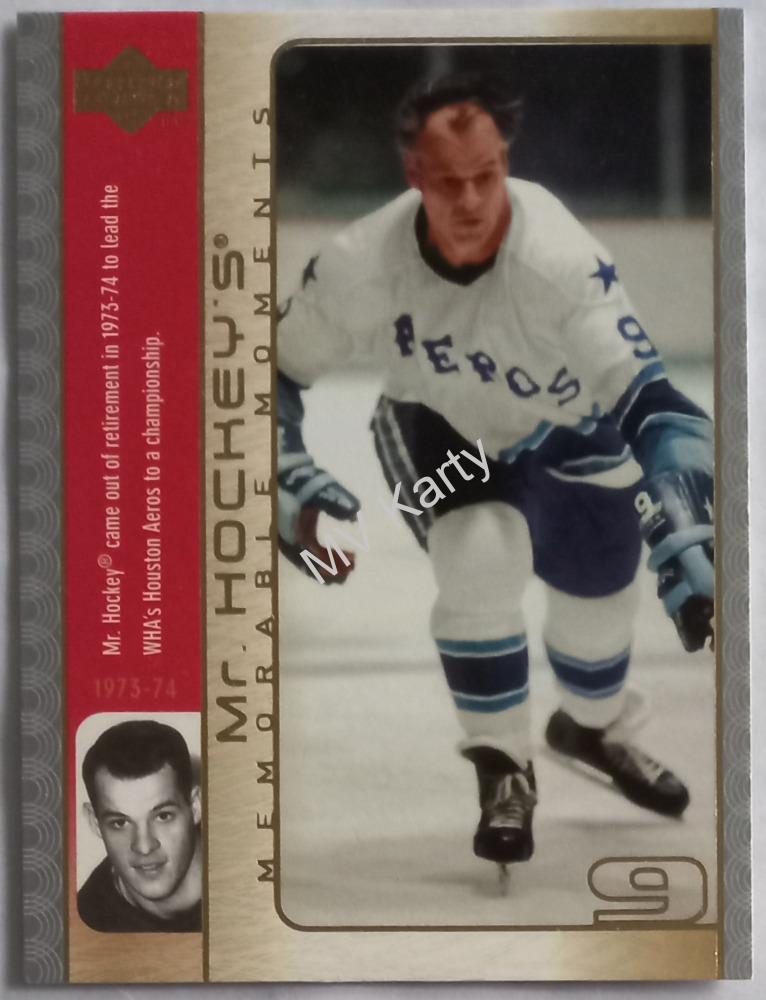 2003-04 Upper Deck - Mr. Hockey's Memorable Moments #GH17 Gordie Howe