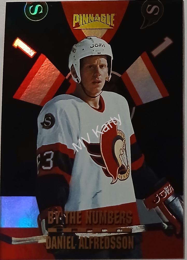 1996-97 Pinnacle - By the Numbers - Premium Stock #10 Daniel Alfredsson
