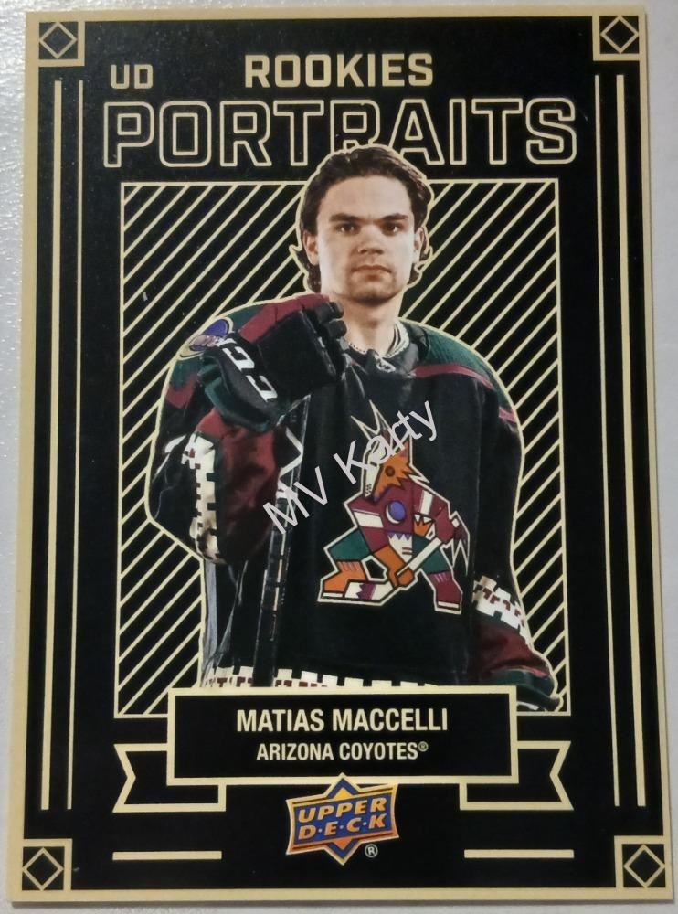 2022-23 Upper Deck Series 2 - UD Portraits #P-60 Rookies - Matias Maccelli