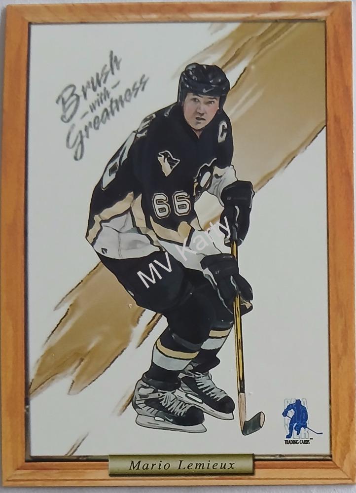 2003-04 In the Game Be A Player Memorabilia - Brush with Greatness - Draw #_MALE Mario Lemieux