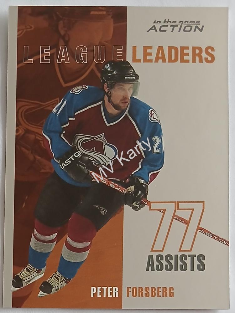 2003-04 In the Game Action - League Leaders #LL-4 Peter Forsberg