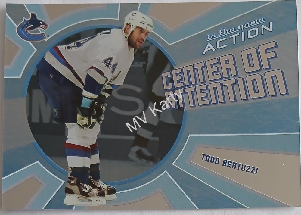 2003-04 In the Game Action - Center of Attention #CA-5 Todd Bertuzzi
