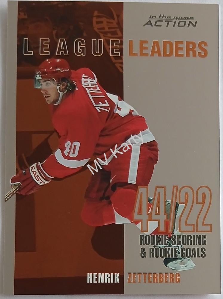 2003-04 In the Game Action - League Leaders #LL-6 Henrik Zetterberg