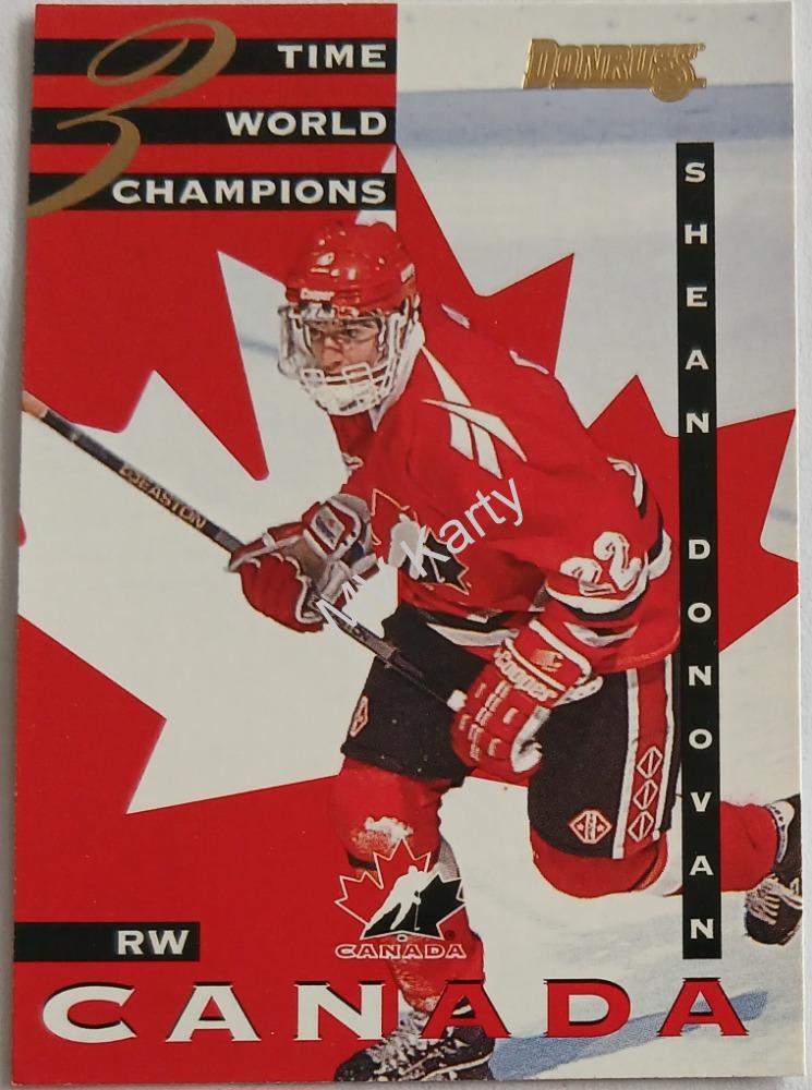 1995-96 Donruss - Canadian World Junior Team #19 Shean Donovan