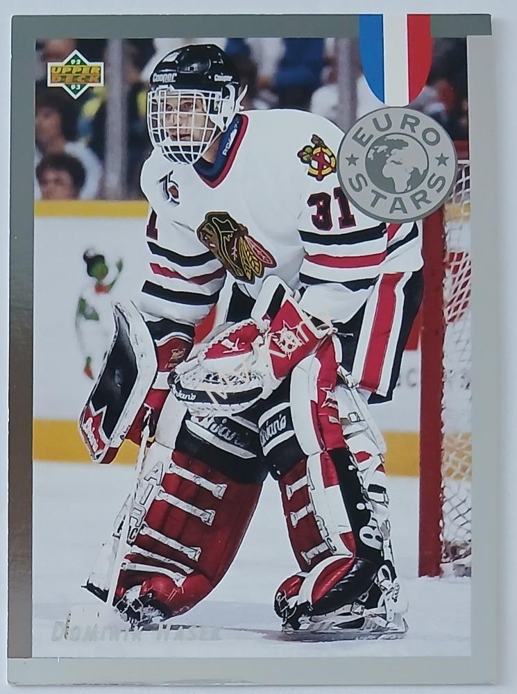 1992-93 Upper Deck - Euro Stars #E3 Dominik Hasek Popis!!
