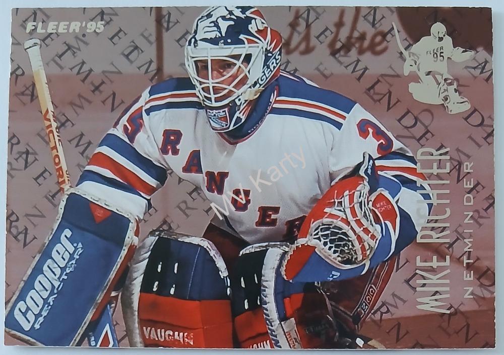 1994-95 Fleer - Netminder #8 Mike Richter