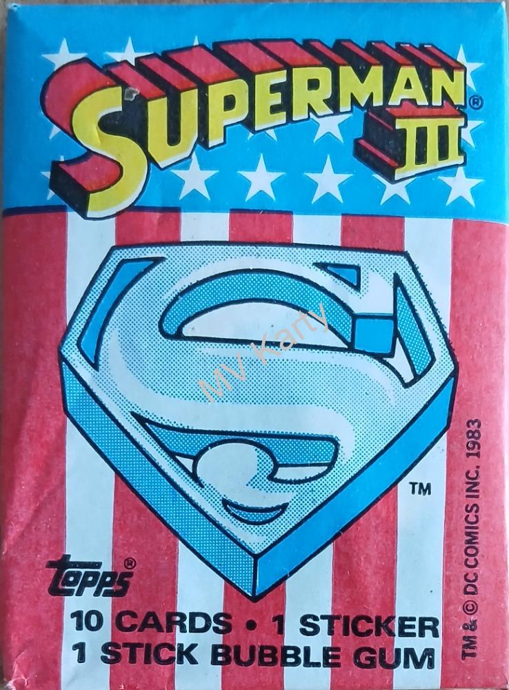 1983 Topps Superman III balíček