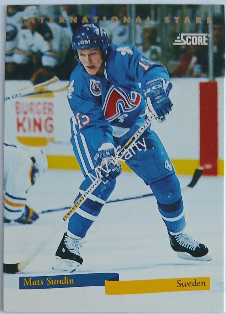 1993-94 Score - International Stars #10 Mats Sundin