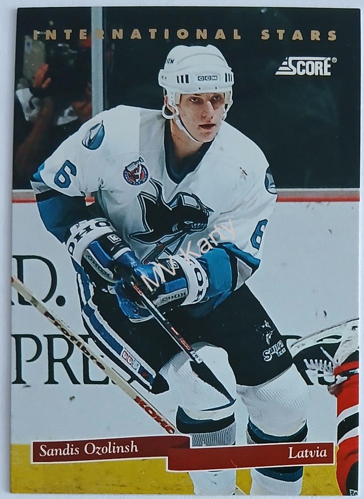 1993-94 Score - International Stars #18 Sandis Ozolinsh
