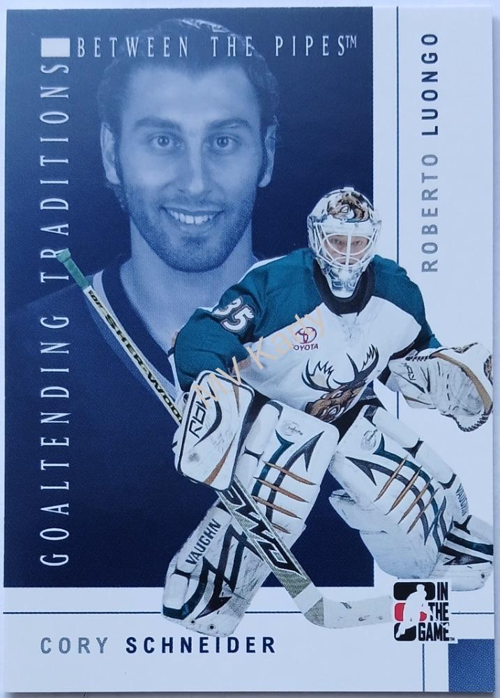2007-08 In the Game Between the Pipes - Goaltending Traditions #GT-07 Roberto Luongo, Cory Schneider