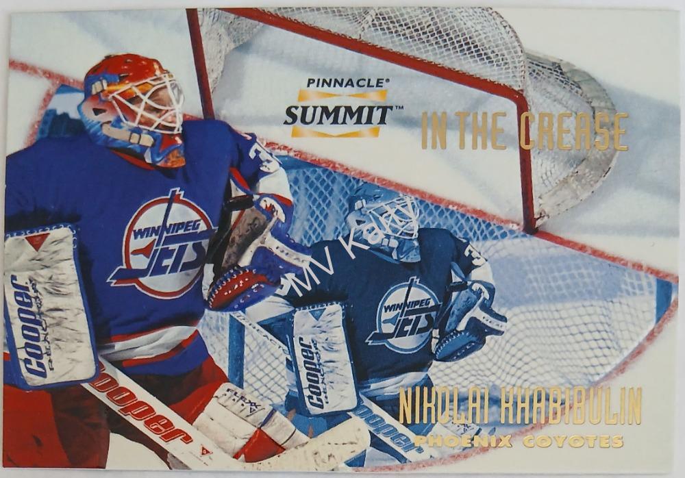 1996-97 Pinnacle Summit - in the Crease #12 Nikolai Khabibulin #/6,000