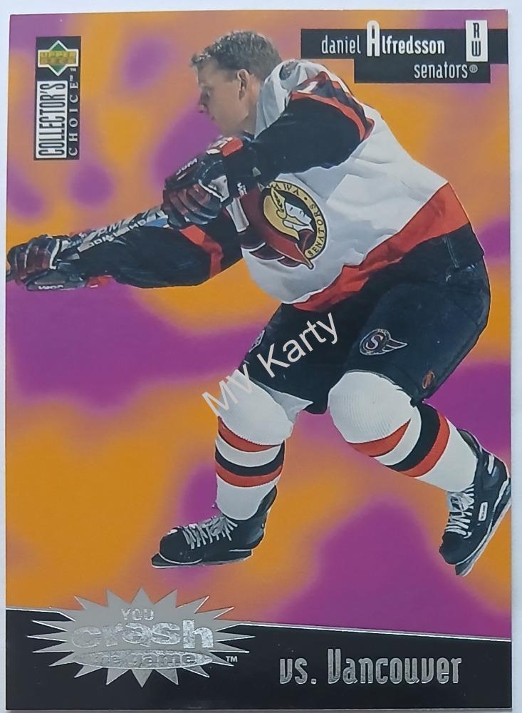 1996-97 Upper Deck Collector's Choice - You Crash the Game #C13.3 Daniel Alfredsson (vs. Vancouver)