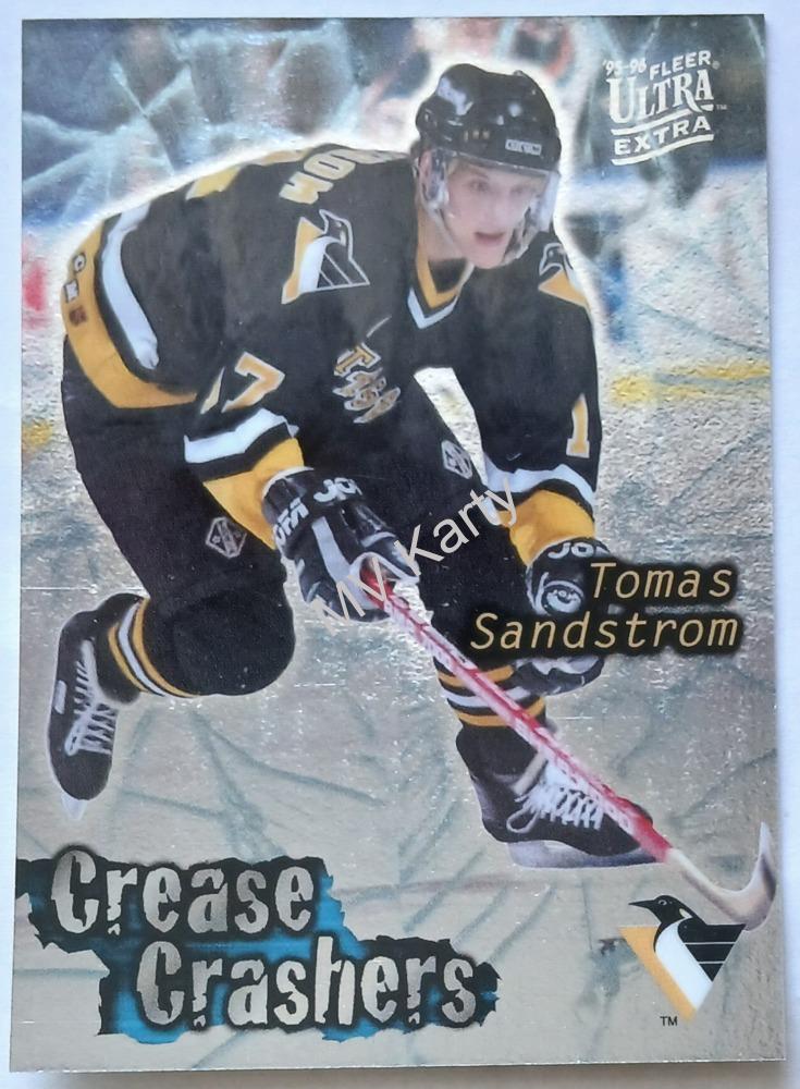 1995-96 Fleer Ultra Extra - Crease Crashers #16 Tomas Sandstrom