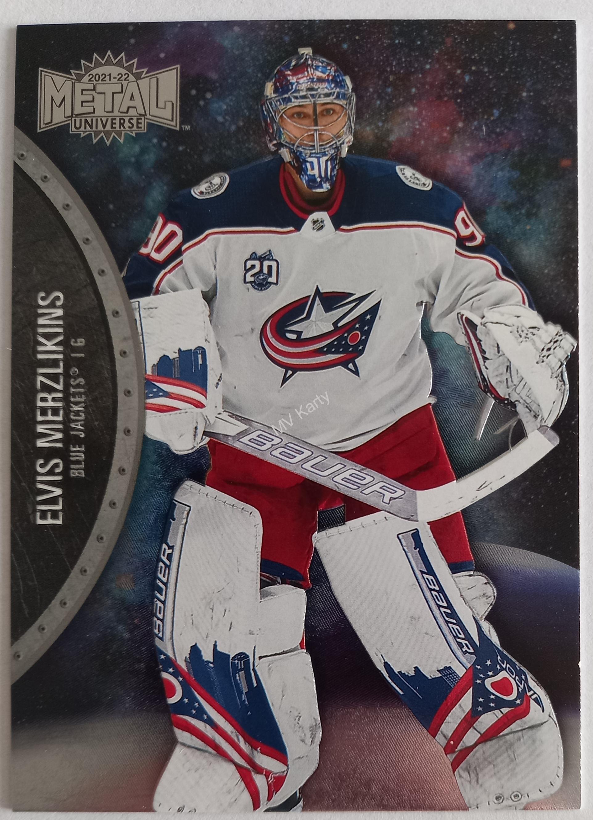 2021-22 UD Skybox Metal Universe Base #44 Elvis Merzlikins