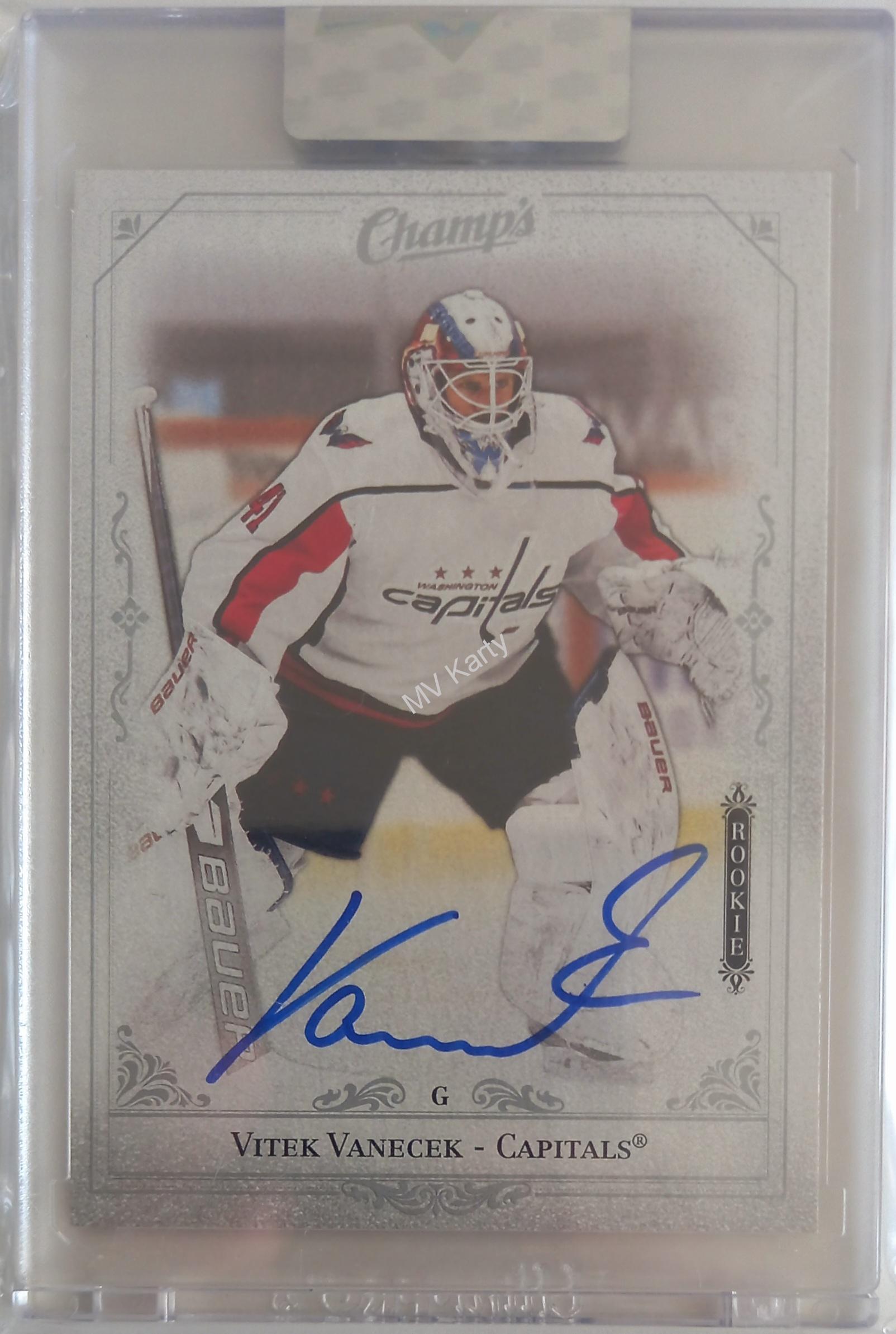 2020-21 Upper Deck Clear Cut - Champs Autographs #C-VV Rookies - Vitek Vanecek
