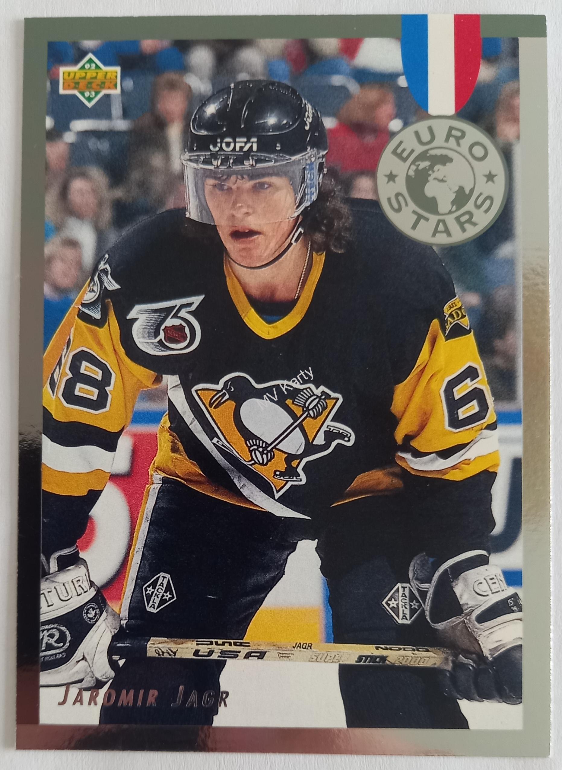 1992-93 Upper Deck - Euro Stars #E14 Jaromir Jagr