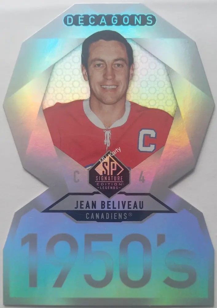2020-21 Upper Deck SP Signature Edition Legends - Decagons #DC-4 Jean Beliveau