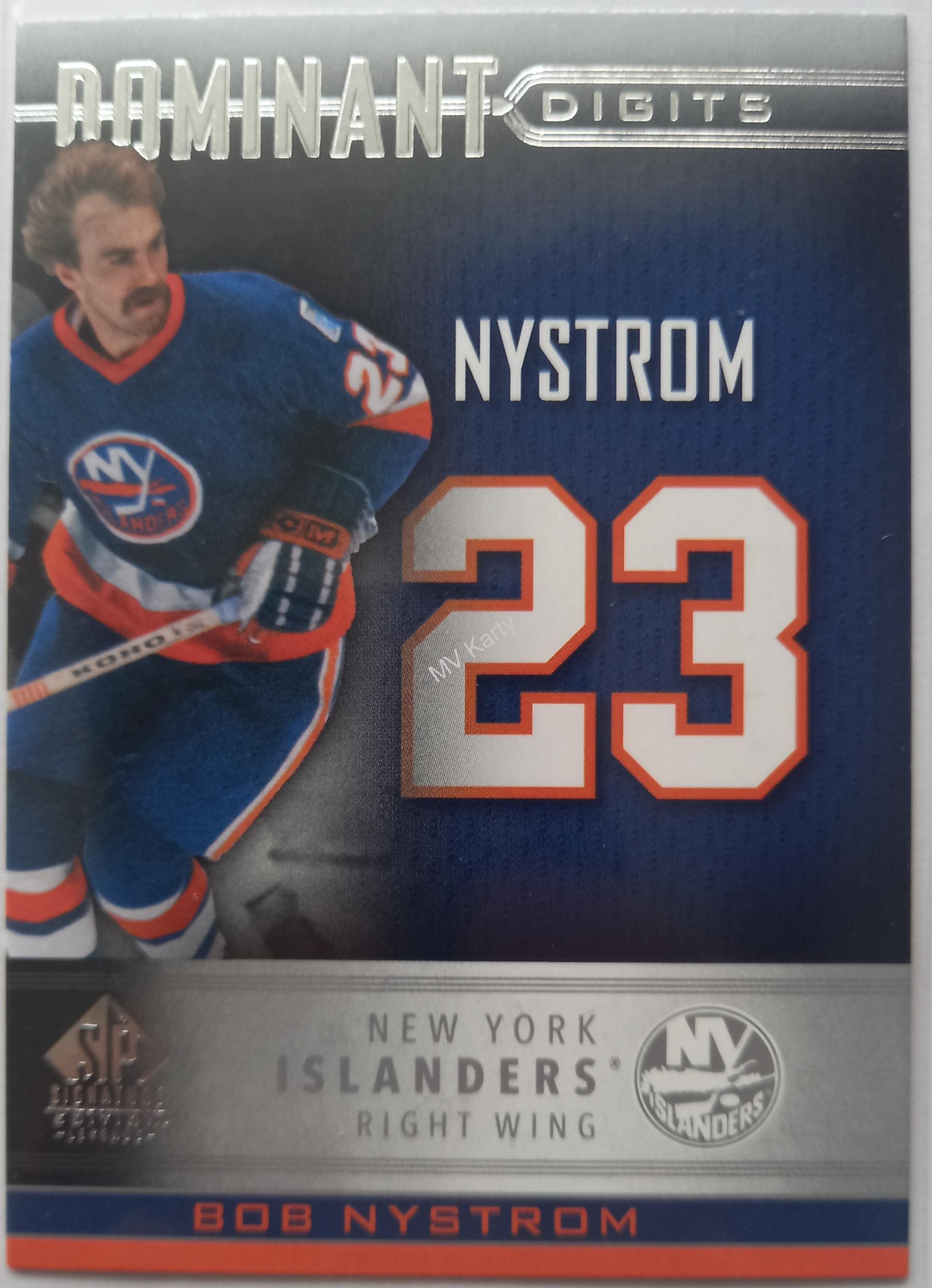 2020-21 Upper Deck SP Signature Edition Legends - Dominant Digits #DD-35 Bob Nystrom
