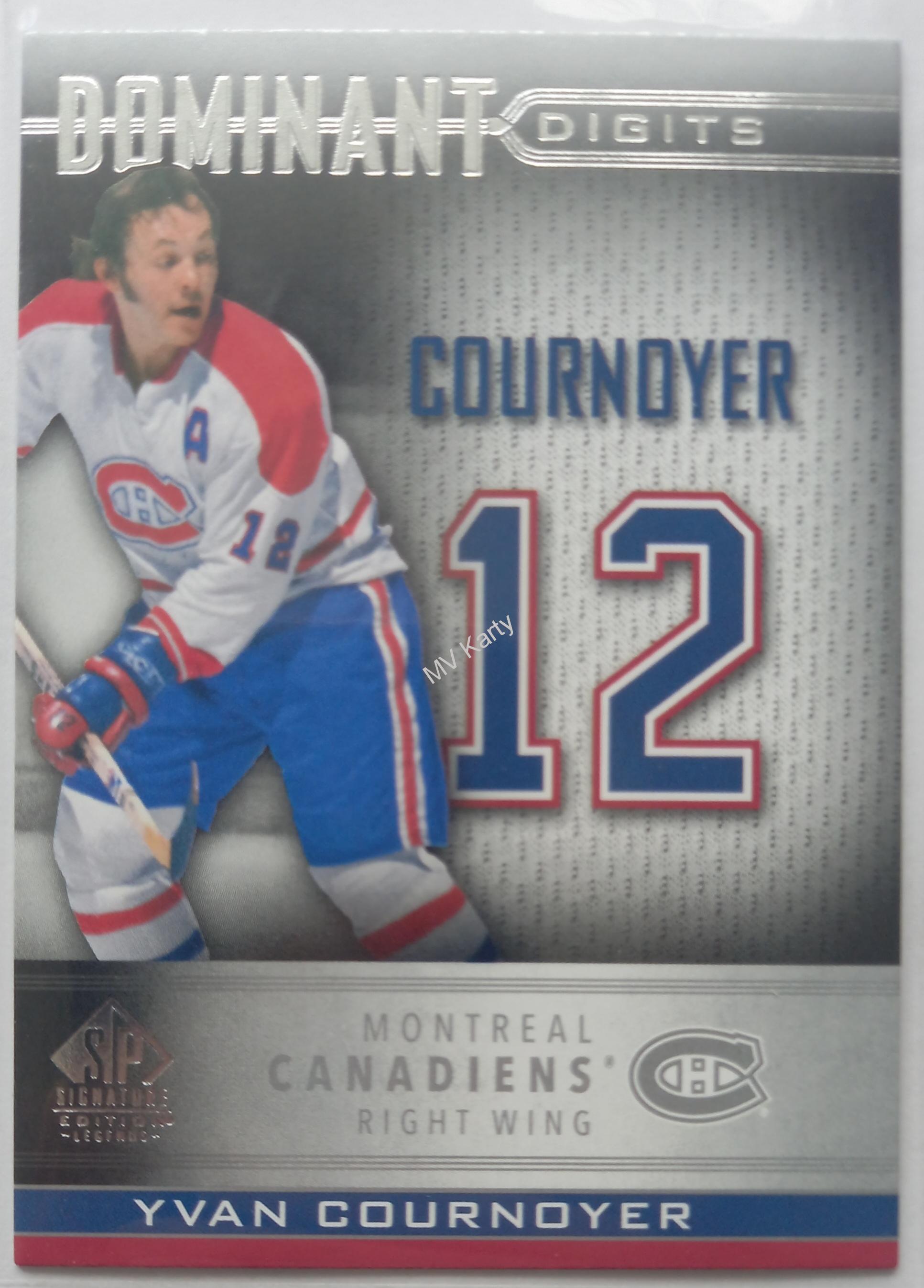 2020-21 Upper Deck SP Signature Edition Legends - Dominant Digits #DD-18 Yvan Cournoyer
