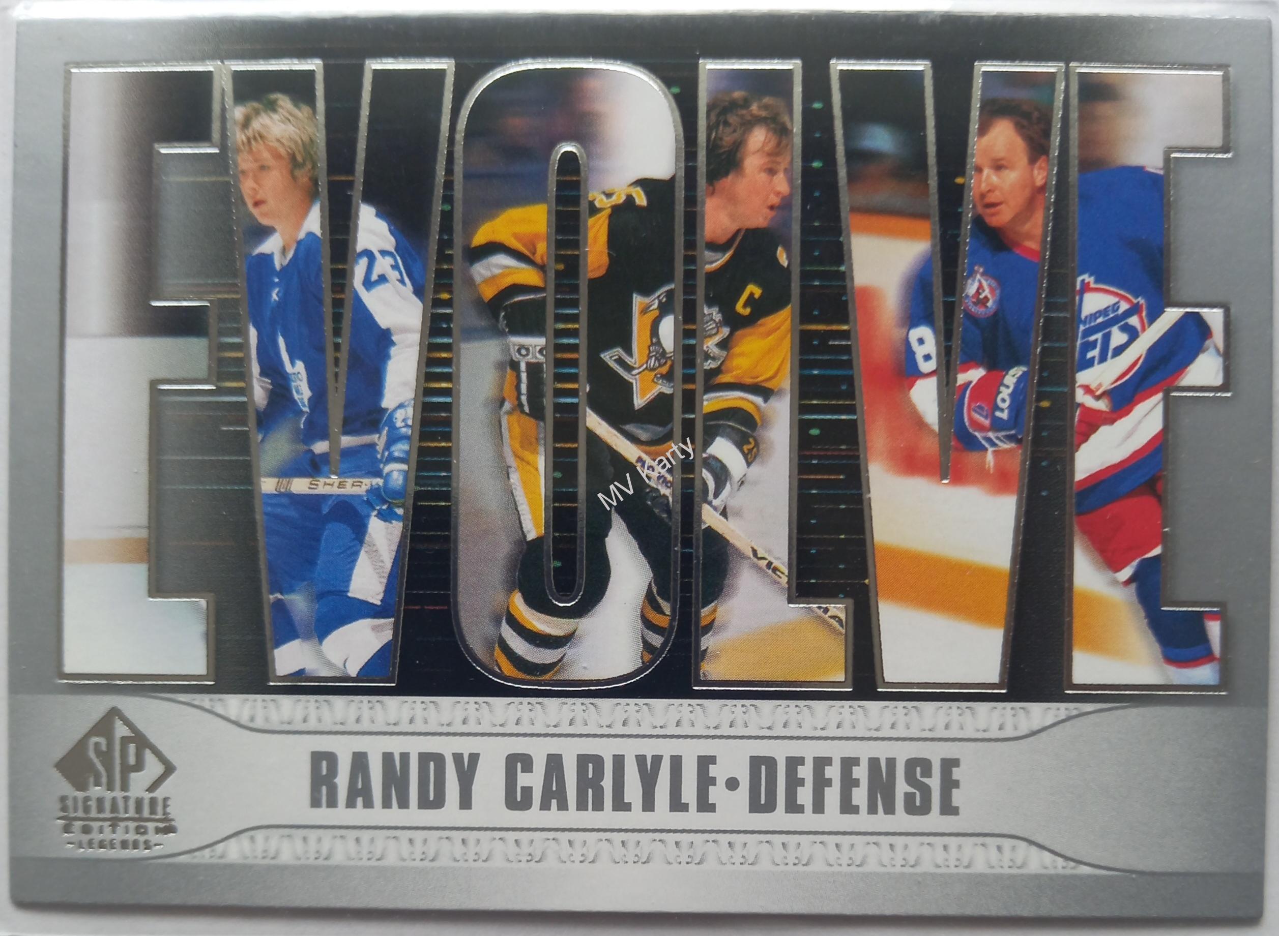2020-21 Upper Deck SP Signature Edition Legends - evolve #E-7 Randy Carlyle
