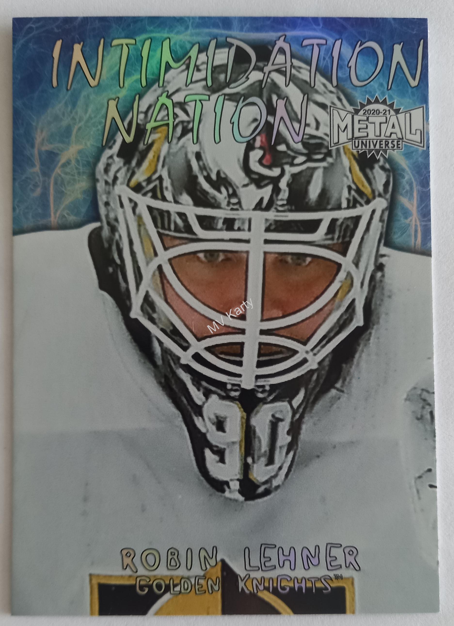 2020-21 Skybox Metal Universe - Intimidation Nation #IN-23 Robin Lehner