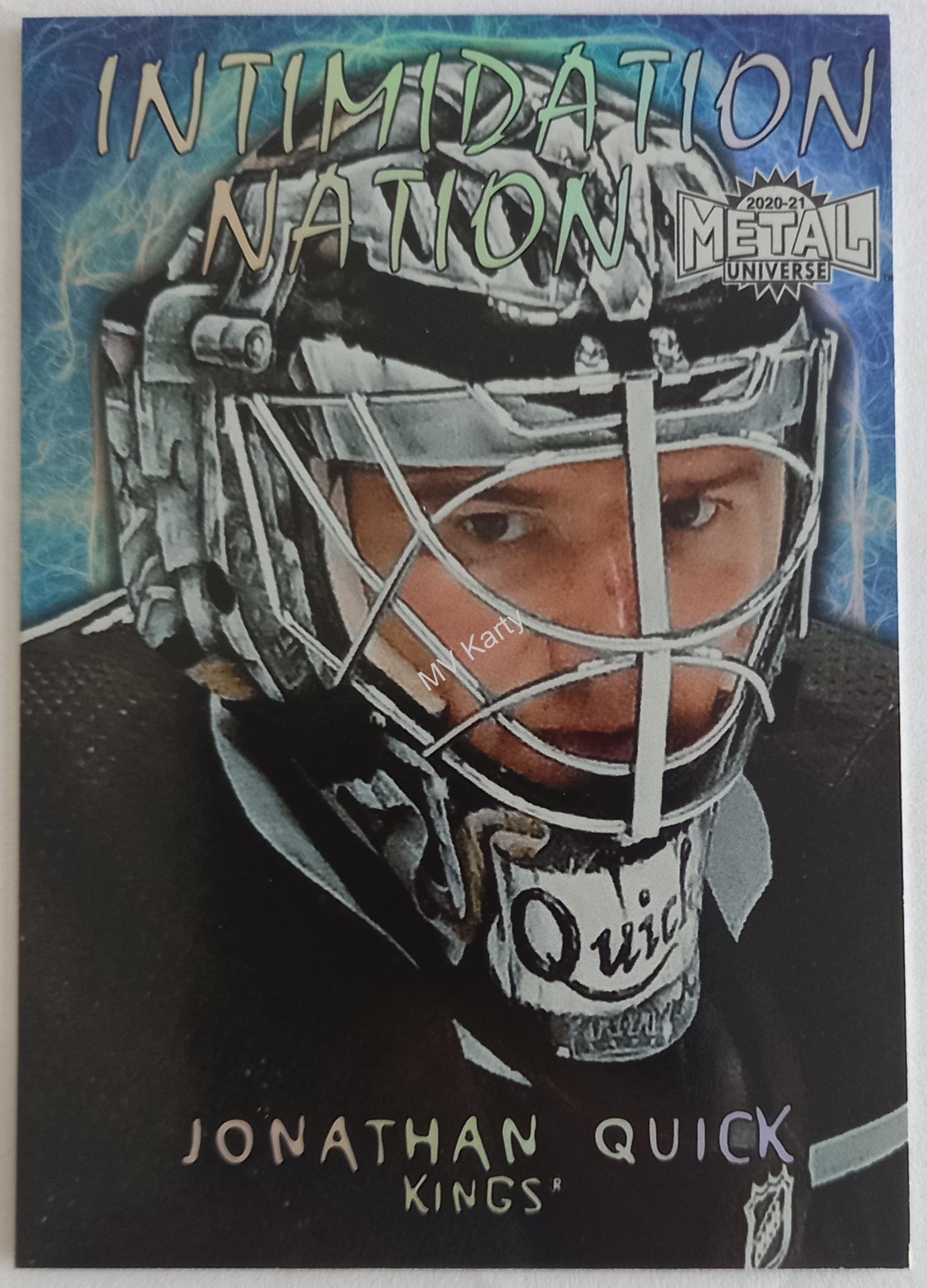 2020-21 Skybox Metal Universe - Intimidation Nation #IN-11 Jonathan Quick