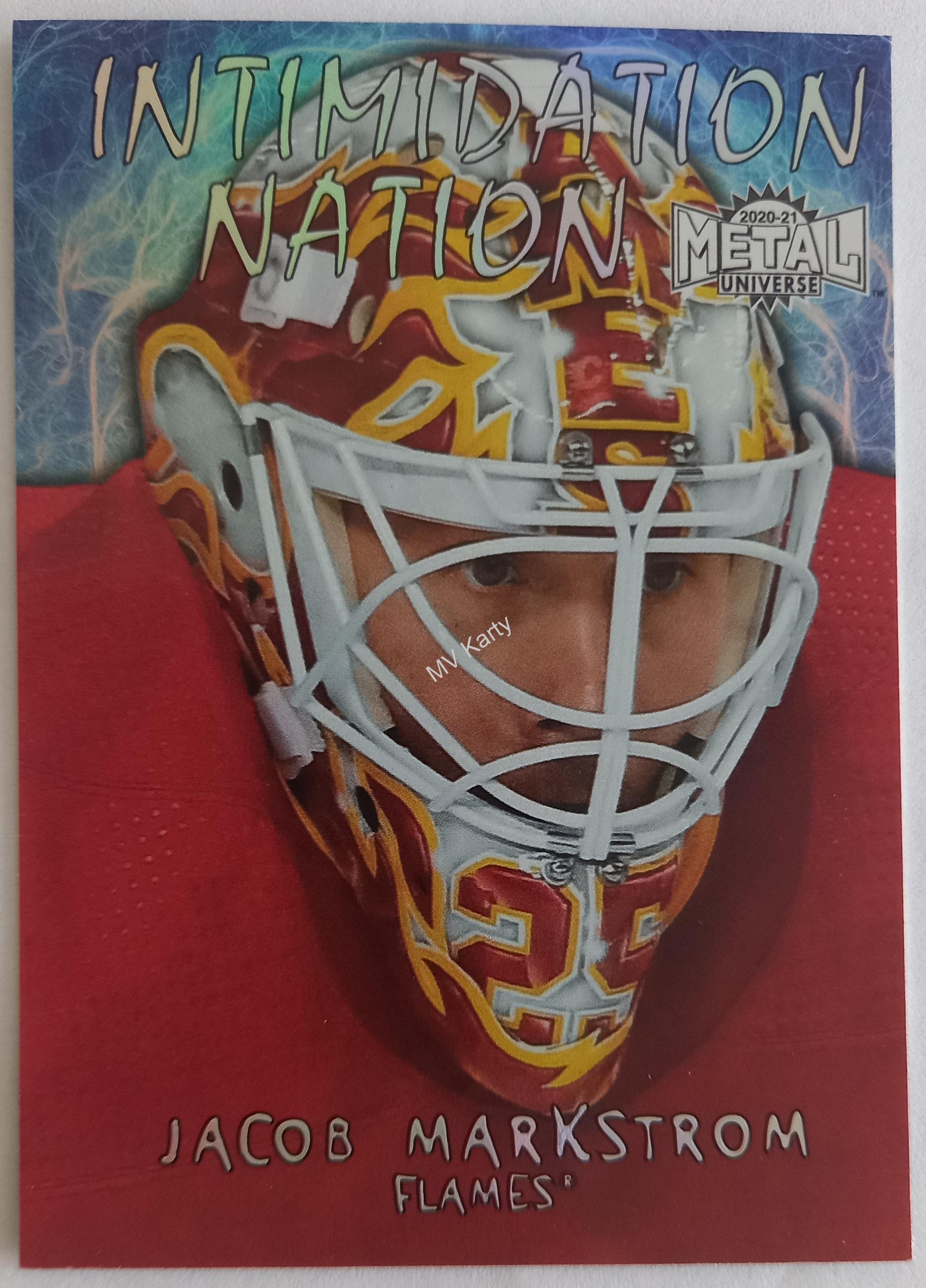 2020-21 Skybox Metal Universe - Intimidation Nation #IN-16 Jacob Markstrom