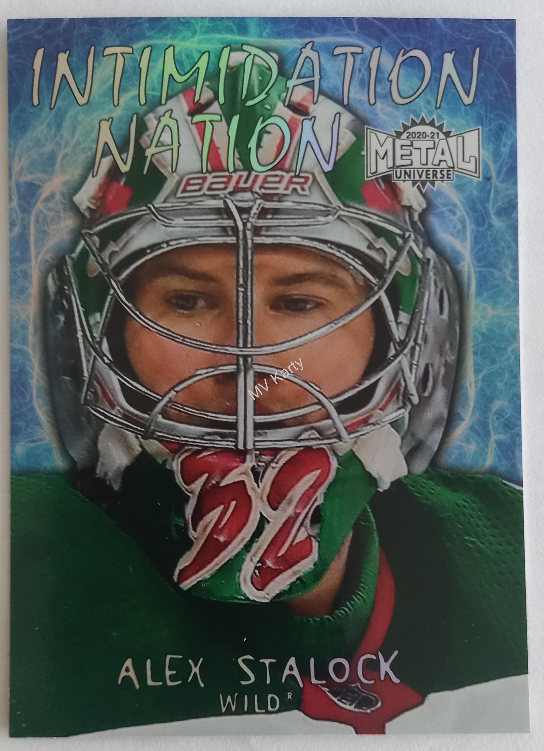 2020-21 Skybox Metal Universe - Intimidation Nation #IN-32 Alex Stalock