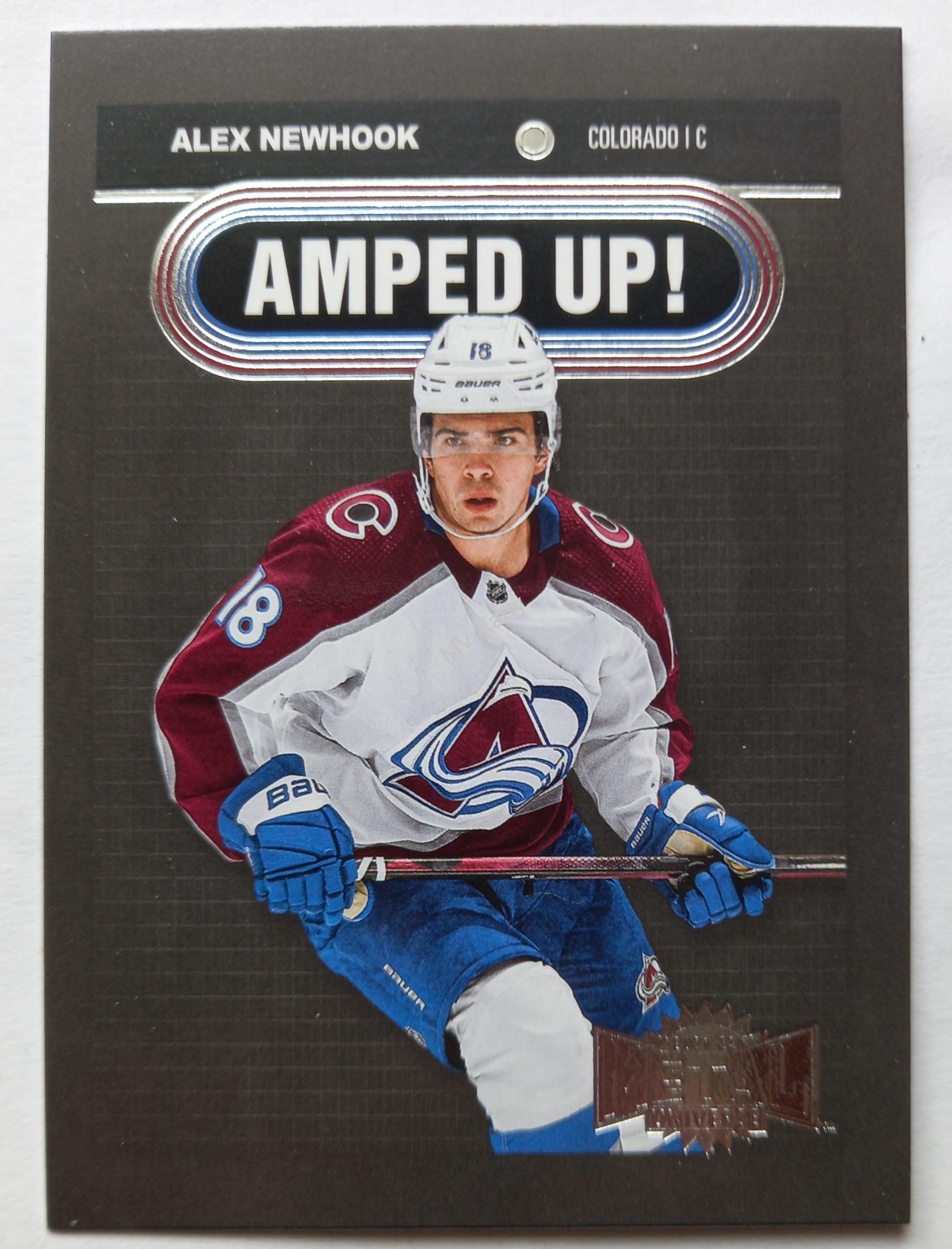 2021-22 Skybox Metal Universe - Amped Up #AU-13 Alex Newhook