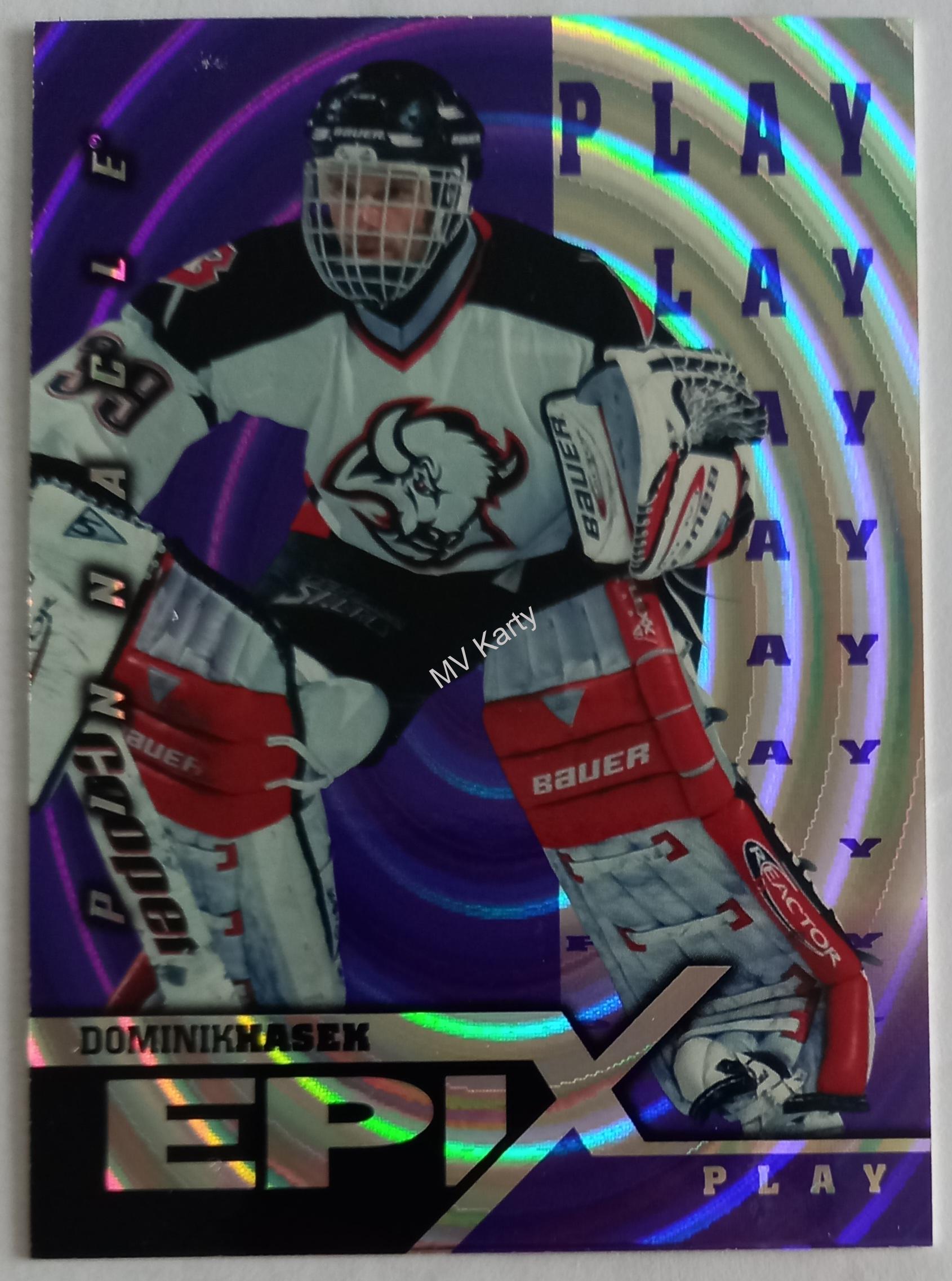 1997-98 Pinnacle - Epix - Purple Play #E22 Dominik Hasek