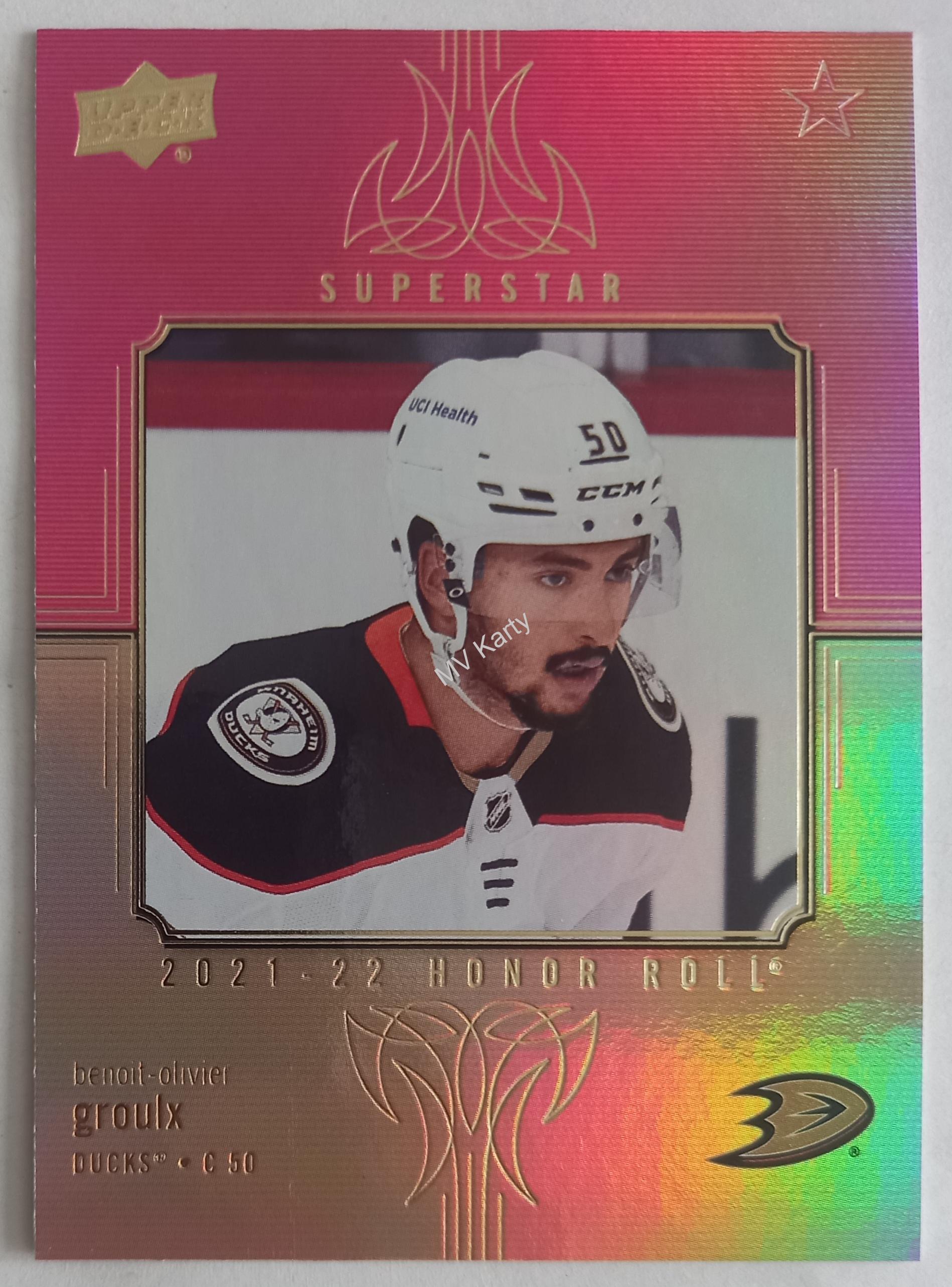 2021-22 Upper Deck Series 2 - Honor Roll - Red Rainbow #HR-62 Benoit-Olivier Groulx