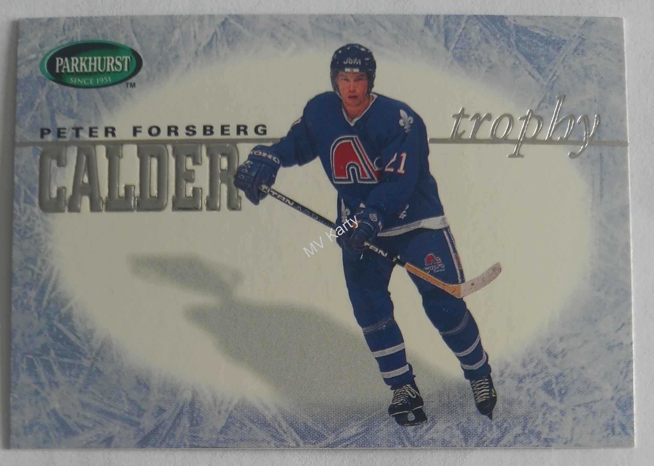 1995-96 Parkhurst International - Trophy Winners #3 Peter Forsberg