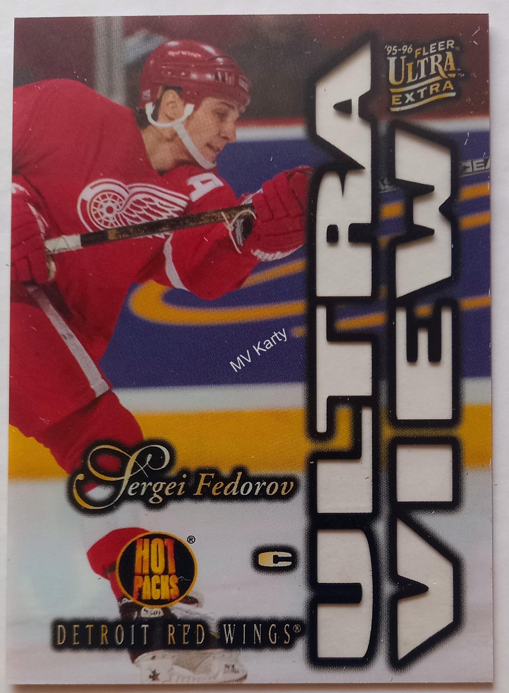 1995-96 Fleer Ultra Extra - Ultra View - Hot Packs #1 - Sergei Fedorov