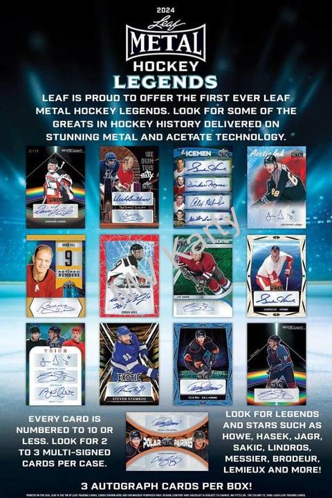 2025 Leaf Metal Hockey Legends Hobby box