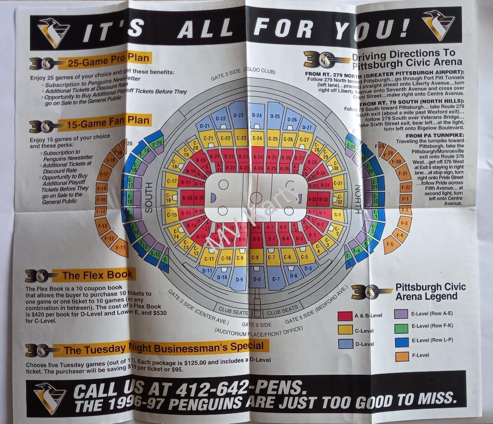 1996-97 Pittsburgh Penguins schedule (Rozpis zápasů sezóny)