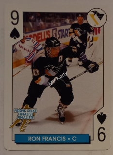 1996-97 Bicycle NHL Hockey Aces Playing Cards - Box Set [Base] #9S Ron Francis