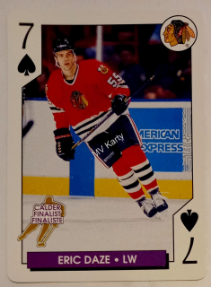1996-97 Bicycle NHL Hockey Aces Playing Cards - Box Set [Base] #7S Eric Daze