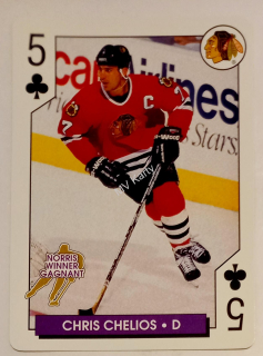 1996-97 Bicycle NHL Hockey Aces Playing Cards - Box Set [Base] #5C Chris Chelios