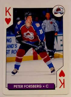 1996-97 Bicycle NHL Hockey Aces Playing Cards - Box Set [Base] #KH Peter Forsberg