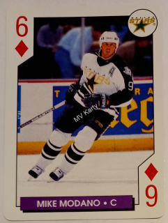 1996-97 Bicycle NHL Hockey Aces Playing Cards - Box Set [Base] #6D Mike Modano