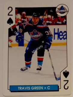 1996-97 Bicycle NHL Hockey Aces Playing Cards - Box Set [Base] #2S Travis Green