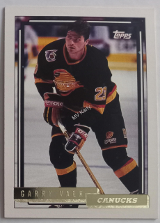 1992-93 Topps - [Base] - Gold #383 Garry Valk