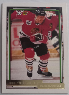 1992-93 Topps - [Base] - Gold #300 Jocelyn Lemieux