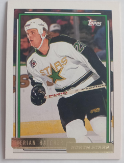 1992-93 Topps - [Base] - Gold #405 Derian Hatcher