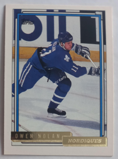 1992-93 Topps - [Base] - Gold #349 Owen Nolan
