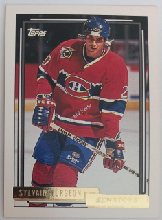 1992-93 Topps - [Base] - Gold #375 Sylvain Turgeon